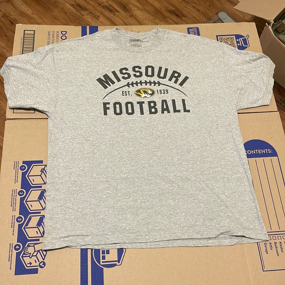 MISSOURI EST. 1839 FOOTBALL T-SHIRT APPAREL
